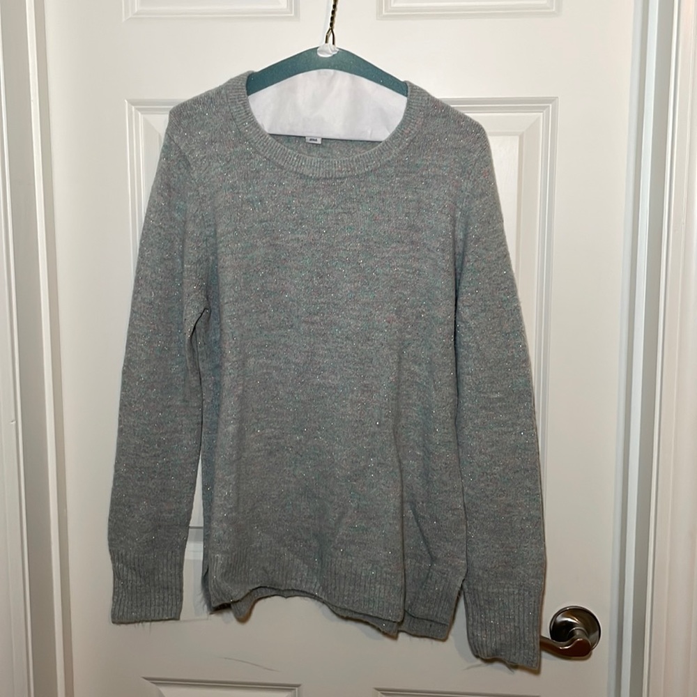 Large, crew neck sweater